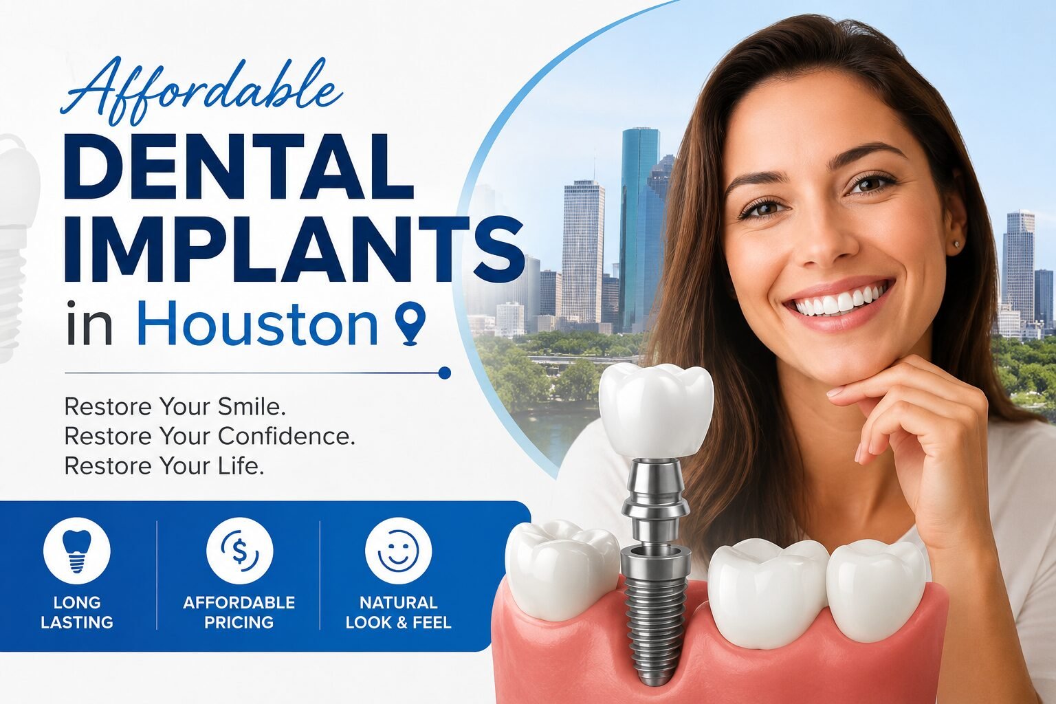 Affordable Dental Implants in Houston Affordable Dental Implants in Houston