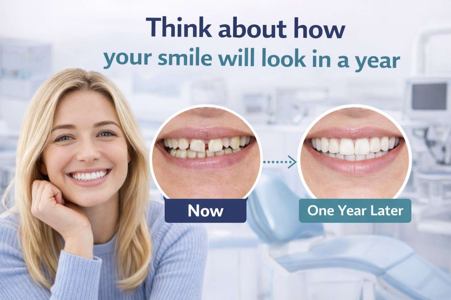 Think about how your smile will look in a year